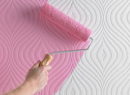 Какой краской красить обои. Виды обоев под покраску