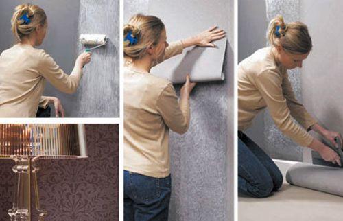 Как клеить метровые обои одному человеку?