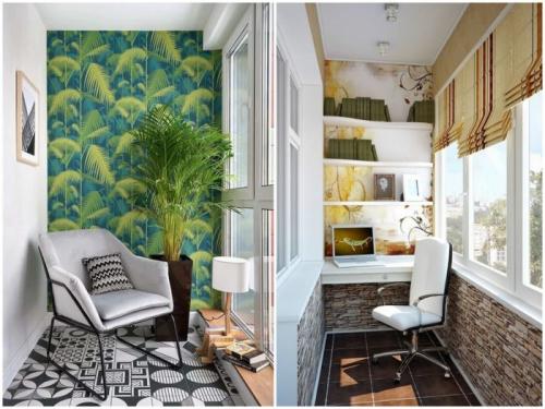 Обои на балконе и лоджии. Можно ли клеить обои на балконе