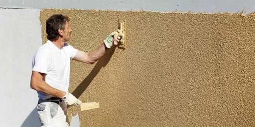 Декоративная штукатурка на даче. Фасадная декоративная штукатурка : виды, технология нанесения