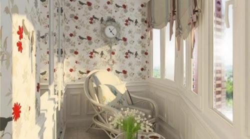 Обои на лоджии и балконе. Еще одно помещение 08