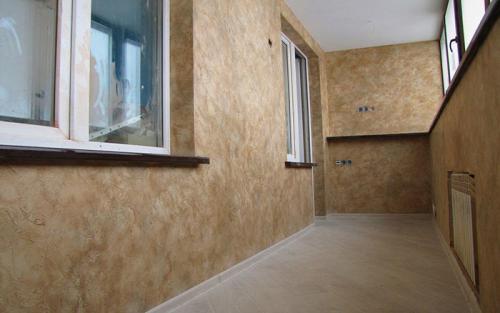 Декоративная штукатурка на балконе. Отделка балкона декоративной штукатуркой своими руками