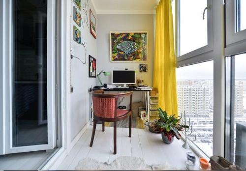 Дизайн панорамного балкона и лоджии. Панорамное остекление, виды и особенности 13 Дизайн панорамного балкона и лоджии. Панорамное остекление, виды и особенности 13