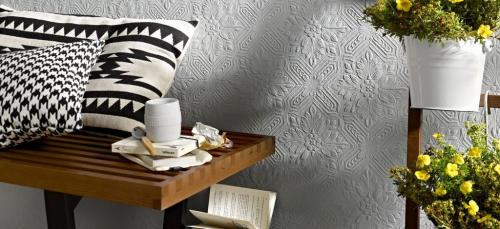 Структурные обои под покраску поклейка. Стекловолокнистые обои 04