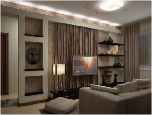 Правильное сочетание цветов в интерьере гостинной. Роль цвета в интерьере