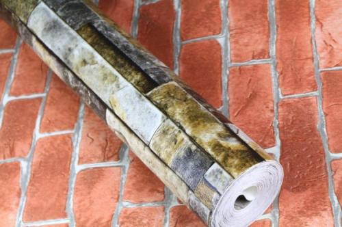 Как скомбинировать обои и декоративный кирпич. Виды обоев под кирпичную кладку