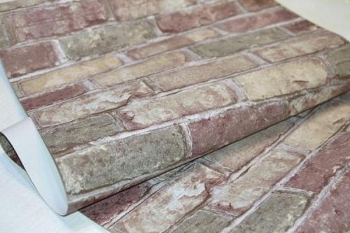 Как скомбинировать обои и декоративный кирпич. Виды обоев под кирпичную кладку