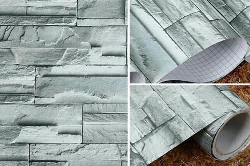 Как скомбинировать обои и декоративный кирпич. Виды обоев под кирпичную кладку