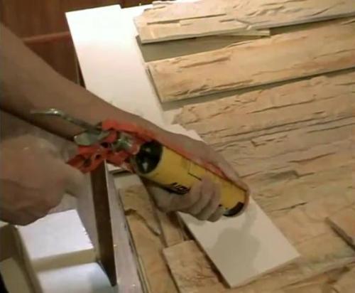 Натуральный камень на гипсокартон. Укладка искусственного камня на стену из гипсокартона