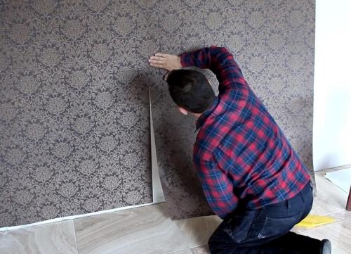 Как поклеить обои на кухне