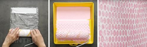 Покраска стен пакетом. Декоративная покраска стен тряпкой, веником, пакетом, губкой