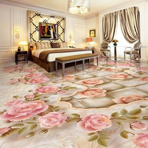 Применение обоев на полу покрытых лаком. Оклейка полов обоями