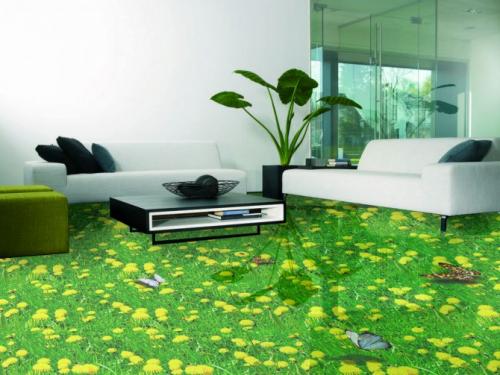 Применение обоев на полу покрытых лаком. Оклейка полов обоями