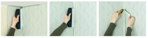 Как клеить виниловые обои в углах. Как правильно клеить обои на внутренних углах: стандартный алгоритм