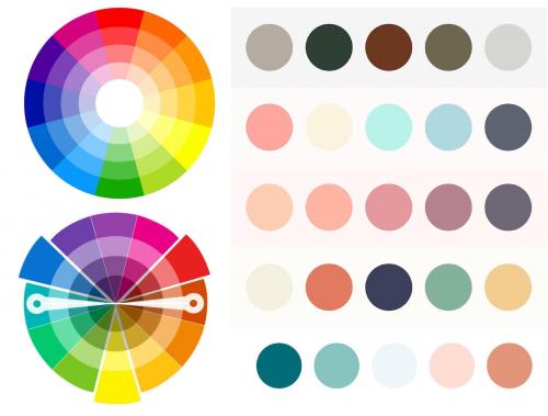 Модные цвета стен 2022. Цветовая диаграмма