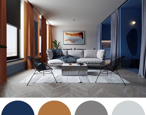 Модные цвета в интерьере 2022-2023. Сочетание цветов в интерьере 2023